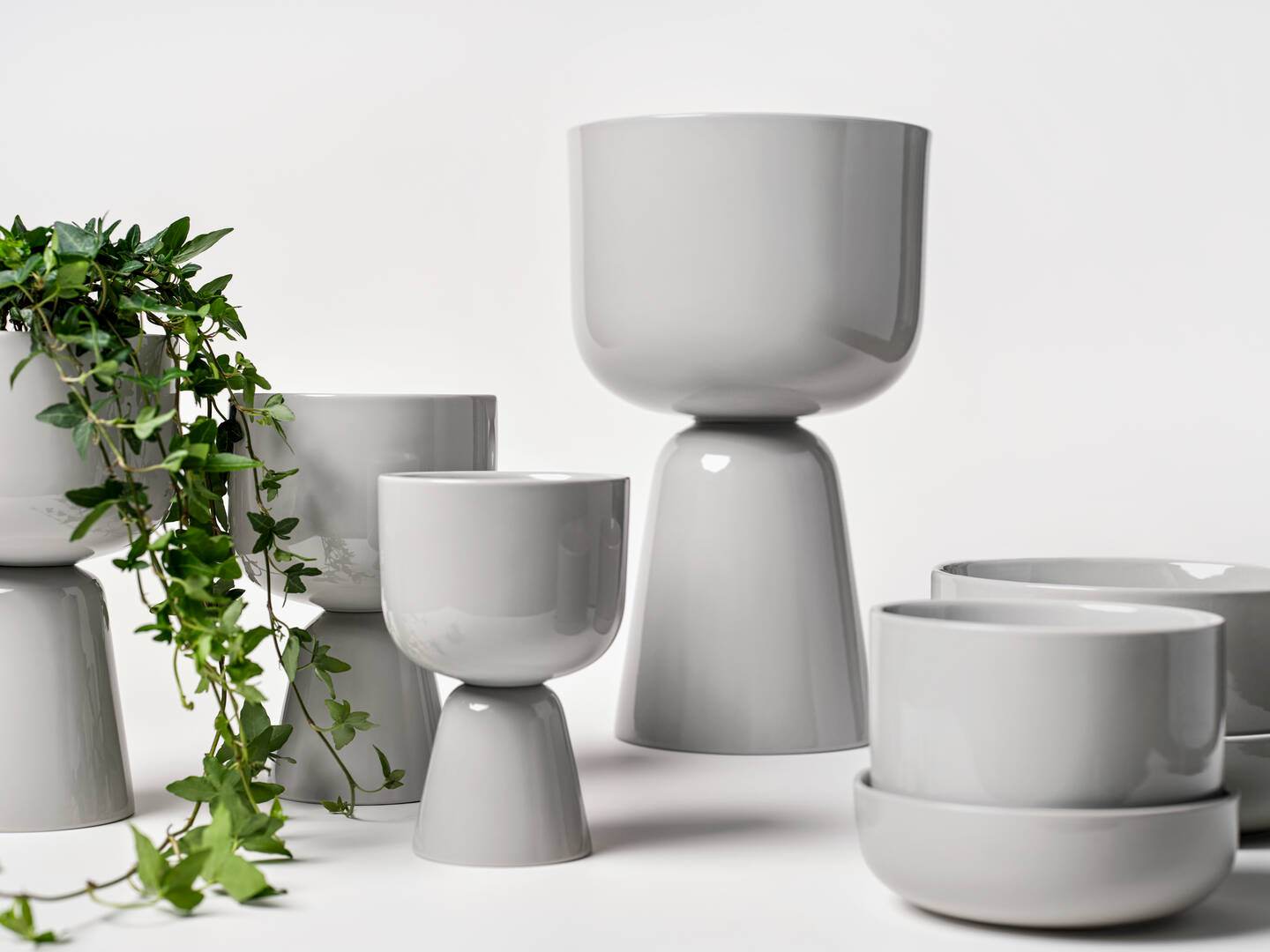 Iittala Nappula lillepottide kollektsioon (hall)