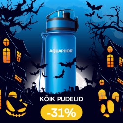 Tähista Halloweeni koos Aquaphoriga ja saa 31% soodustust filtriga veepudelitelt