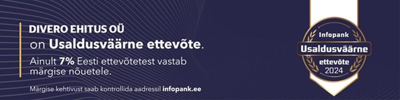 Usaldusväärne ettevõte 2024!